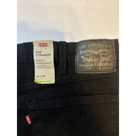 NWT Levi’s 514 Black Men Jeans - Picture 5 of 6